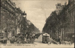 Le Boulevard des Capucines Paris, France Postcard Postcard