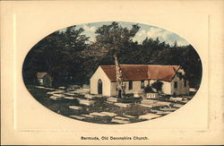 Old Devonshire Church Bermuda Postcard Postcard