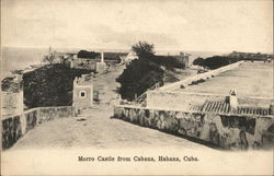 Morro Castle from Cabana Havana, Cuba Postcard Postcard