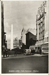 BUENOS AIRES - Calle Corrientes - Obelisco BUENOS AIRES - Calle Corrientes - Obelisco