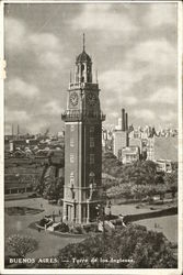 Buenos Aires - Torre de los Ingleses Argentina Postcard Postcard