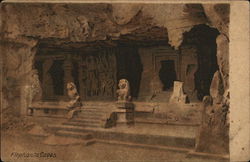 Elephanta Caves, Gharapuri Island Mumbai, India Postcard Postcard