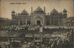 Jumma Masjid, agra India Postcard Postcard