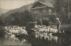 Boat crews Kashmir, India Postcard Postcard