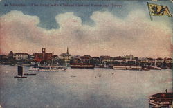 84 Shanghai. The Bund with Chinese Custom House and Tower Postcard