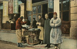 Chinese Food Seller. Shanghai, China Postcard Postcard