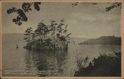 Beautiful sight of lake, Towada National Park Japan Postcard Postcard