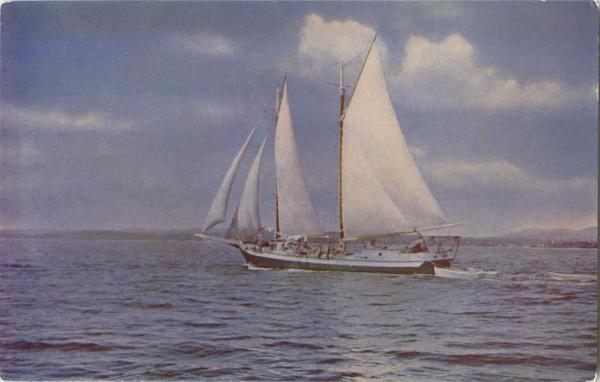 Windjammer Cruising Along The Scenic Coast Of Maine