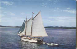 The Passenger Schooner Clinton Penobscot, ME Postcard Postcard