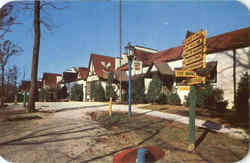 A View Of The Main Lodge At Santa Claus Postcard