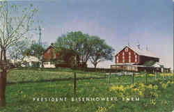 President Eisenhower's Farm Postcard