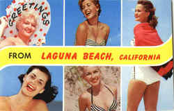 Greetings From Laguna Beach California Postcard Postcard