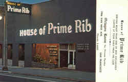 House Of Prime Rib, 1906 Van Ness Ave San Francisco, CA Postcard Postcard