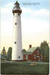 Presque Isle Light House Alpena, MI Postcard Postcard