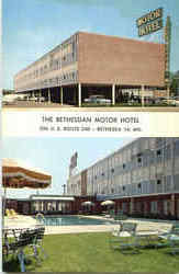 The Bethesdan Motor Hotel, U.S. Route 240 Postcard