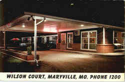 Wilson Court Maryville, MO Postcard Postcard