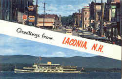 Greetings From Laconia New Hampshire Postcard Postcard