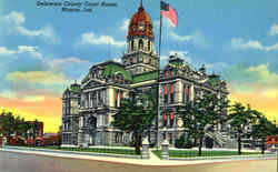 Delaware County Court House Postcard