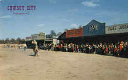 Cowboy City Farmingdale, NJ Postcard Postcard