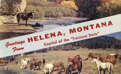 Greetings From Helena Montana Postcard Postcard