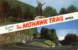 Greetings From The Mohawk Trail Massachusetts Postcard Postcard