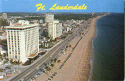 Ft. Lauderdale Beach Hotels Postcard