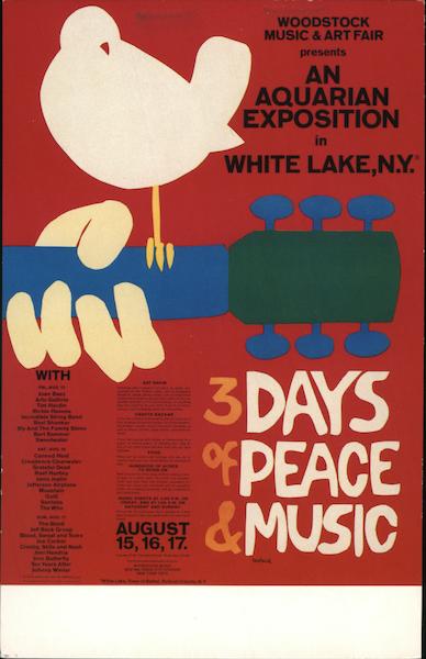 Woodstock Music and Art Fair White Lake New York