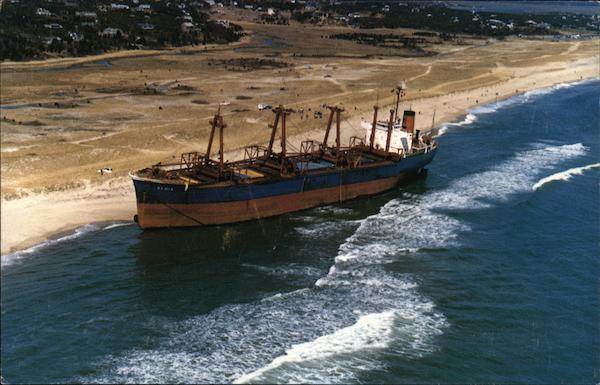 Maltese Freighter Eldia, grounded Nauset Beach Orleans Massachusetts