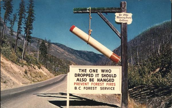 Ye Olde Manning Park Gallows BC Canada British Columbia