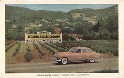 Italian Swiss Colony Winery Postcard
