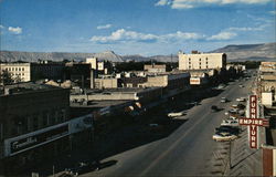 View East along Main Street Postcard