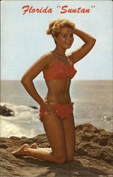 Florida Suntan Swimsuits & Pinup Postcard Postcard Postcard