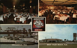 Manero's Restaurant Hallandale, FL Postcard Postcard Postcard