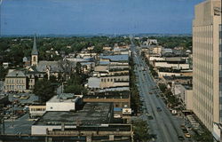 Aerial View of West College Avenue Postcard