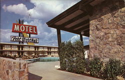 Fort Worther Motel Texas Postcard Postcard Postcard