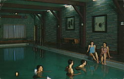 Bailey Motor Inn indoor pool Postcard