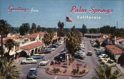 Palm Springs Plaza California Postcard Postcard Postcard