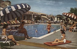 Hotel Last Frontier - Swimming Pool Postcard