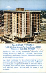 Calaroga Terrace Portland, OR Postcard Postcard Postcard