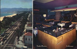 Belle-Vue French Restaurant Santa Monica, CA Postcard Postcard Postcard