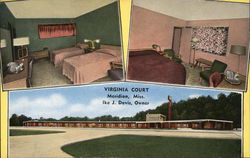 Virginia Court Meridian, MS Postcard Postcard Postcard