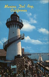 The Lighthouse, Fisherman's Village Marina del Rey, CA Postcard Postcard Postcard