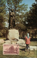 Statue of Sakawea Postcard