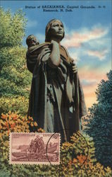 Statue of Sacajawea, Capitol Grounds Postcard