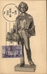 Newspaper Boy, Trademark of the American News Co. Philadelphia, PA Postcard Postcard Postcard