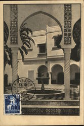 Courtyard of Stucco Residence Algiers Maximum Cards Postcard Postcard Postcard