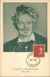 August Strindbery 1849-1912 Postcard Postcard Postcard