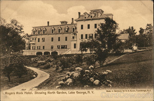 Rogers Rock Hotel Showing North Garden Lake George New York