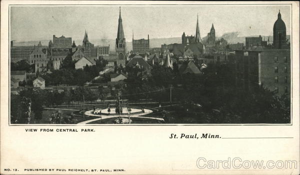 View From Central Park St. Paul Minnesota