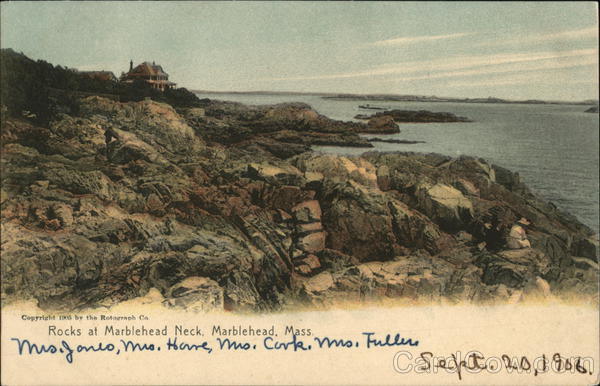 Rocks at Marblehead Neck Massachusetts